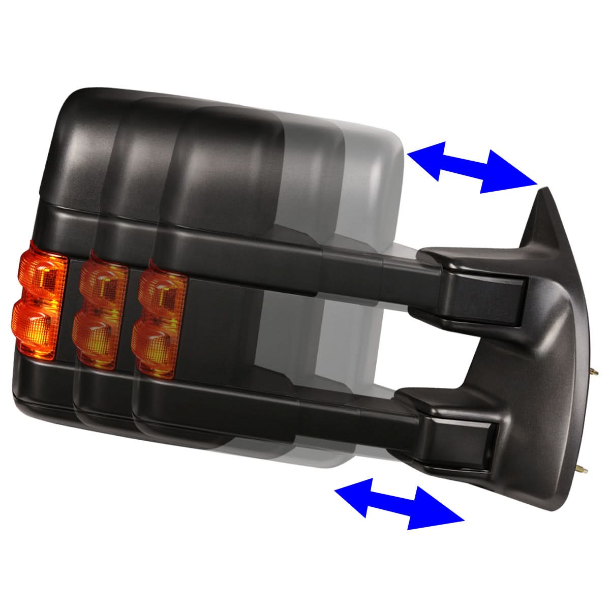 99-07 Ford F-250 F-350 F-450 F-550 Super Duty Powered Heated Towing Mirror