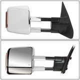 2007-2016 Toyota Tundra Powered Heated LED Towing Mirrors - Chrome