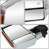 2007-2016 Toyota Tundra Powered Heated LED Towing Mirrors - Chrome
