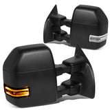 99-07 Ford F-250 F-350 F-450 F-550 Powered Heated LED Towing Mirrors