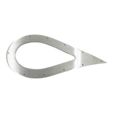 BBP 3" Stainless Steel Teardrop Exhaust Tip Trim Plate