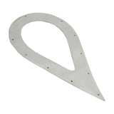 BBP 3" Stainless Steel Teardrop Exhaust Tip Trim Plate