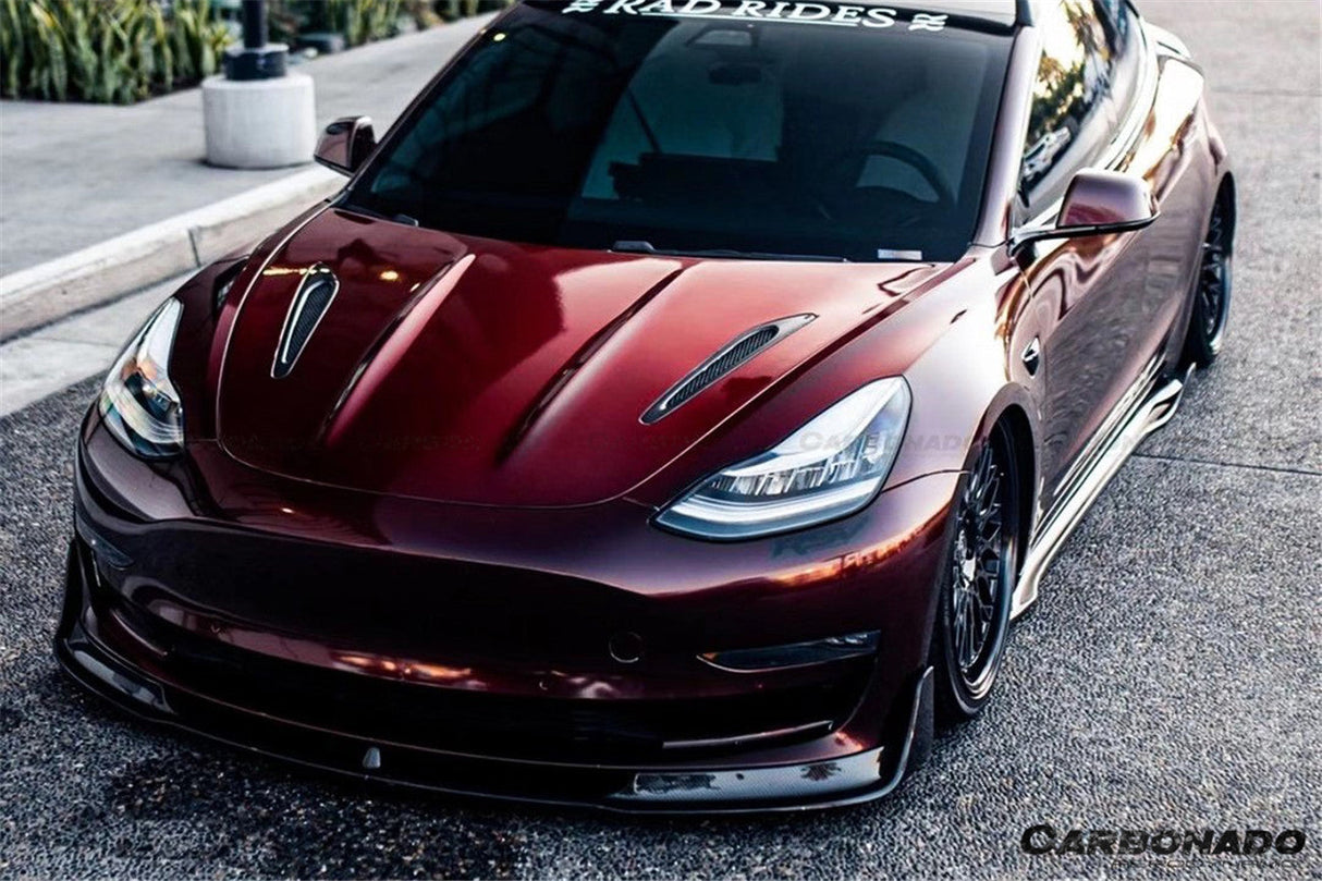 2017-2023 Tesla Model 3 VRS Style Carbon Fiber Side Skirts