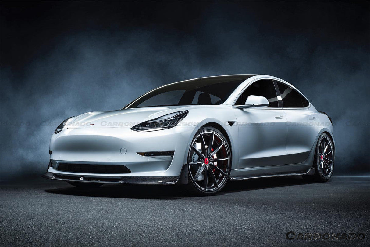 2017-2023 Tesla Model 3 VRS Style Carbon Fiber Side Skirts
