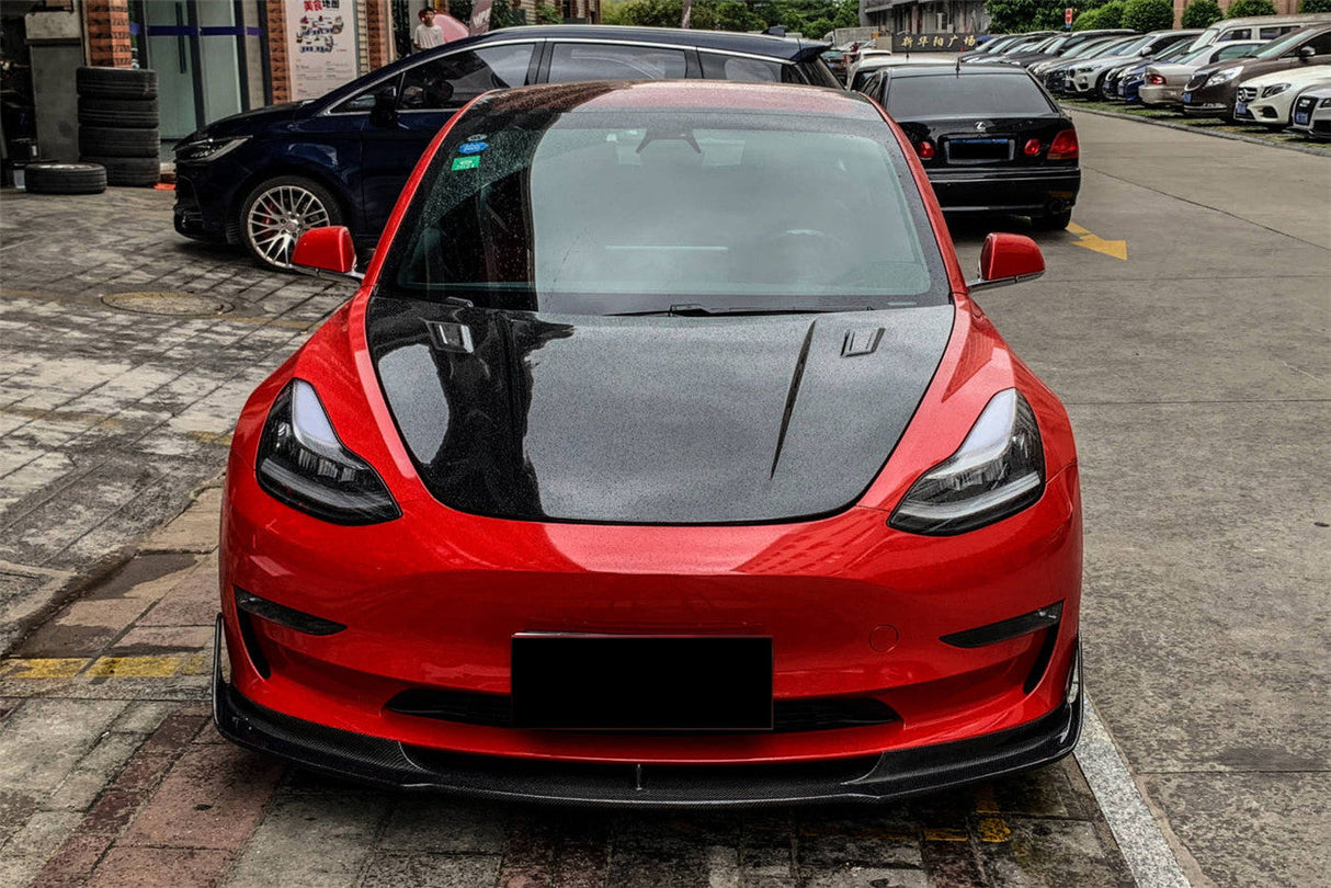 2017-2023 Tesla Model 3 VRS Style Carbon Fiber HOOD