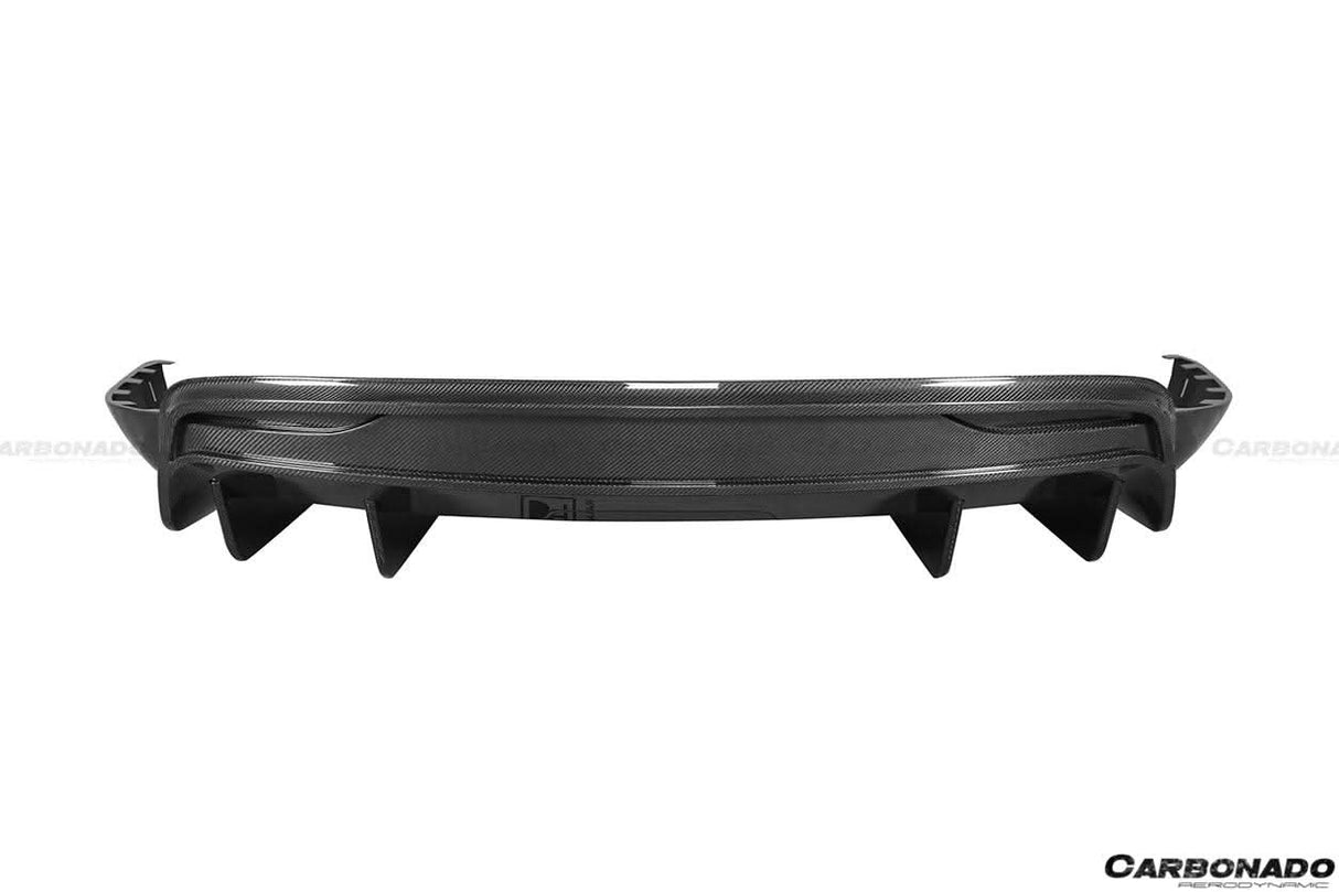 2019-2021 Tesla Model X SUV RZS Style Carbon Fiber Rear Diffuser