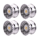 (4) 17X10 +25 5X100 / 5X114.3 Step Lip Deep Dish Mesh Wheels Rims