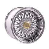 (4) 17X10 +25 5X100 / 5X114.3 Step Lip Deep Dish Mesh Wheels Rims