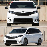 2011-2016Â Toyota Sienna SE Pre Cut Front Bumper Vinyl Accent Trim
