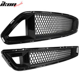 2015-2017Â Ford Mustang Front Upper Mesh Grille Smoked DRL Turn Signal