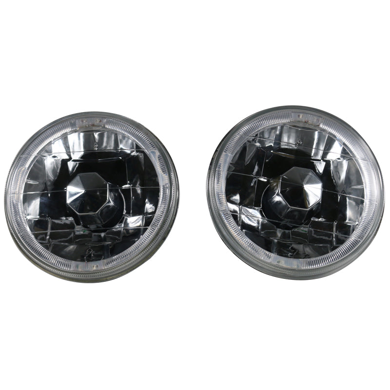 Universal 2PCS 5" Round Headlights Conversion Semi Sealed White LED