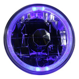 Universal 2PCS 5" Round Headlights Conversion Semi Sealed White LED