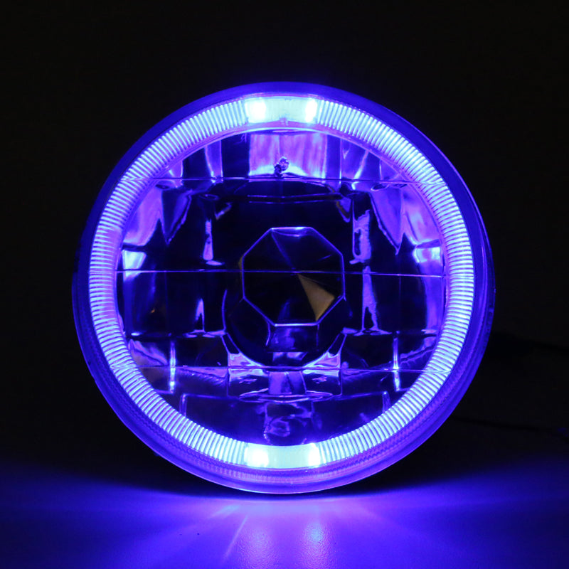 Universal 2PCS 5" Round Headlights Conversion Semi Sealed White LED