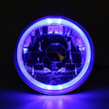 Universal 2PCS 5" Round Headlights Conversion Semi Sealed White LED