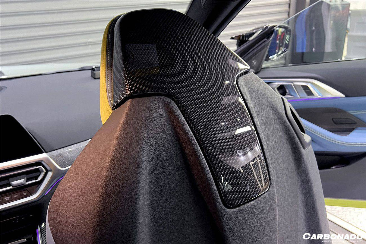 2021-UP BMW M4   M3 G82 G83 G80 OE Style Carbon Fiber UP Seat-back Cover