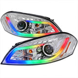 NTXGLOW RGB chrome headlights (2006-2013 Chevrolet Impala / 2014-2015 Impala Limited / 2006-2007 Monte Carlo)