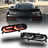 2014-2019 Chevy Corvette C7 Umbra LED Tail Lights (Clear Lens)