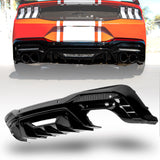 2024+ Ford Mustang Dark Horse Rear Diffuser Gloss Black Quad Tips