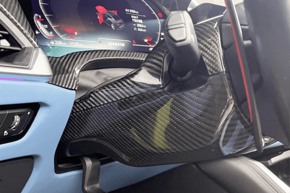 BMW 3 Series G80 G81 M3 / 4 Series G82 G83 M4 Carbon Fiber Steering Column Cover (2019+)