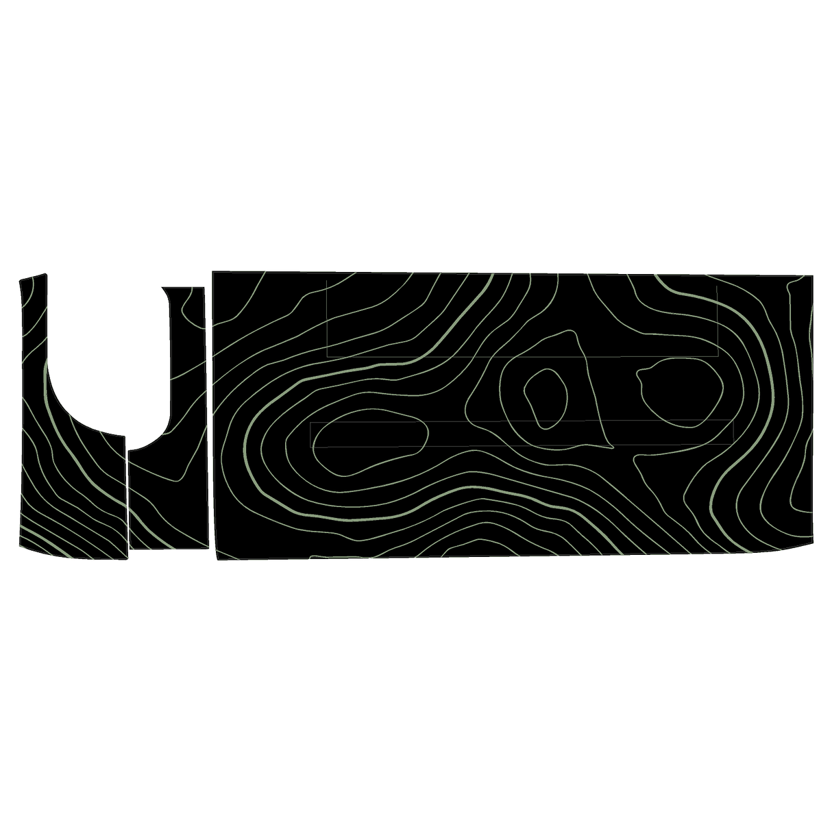 Topo 3 Piece Dash Kit (Printed Series) - 2021+ Bronco