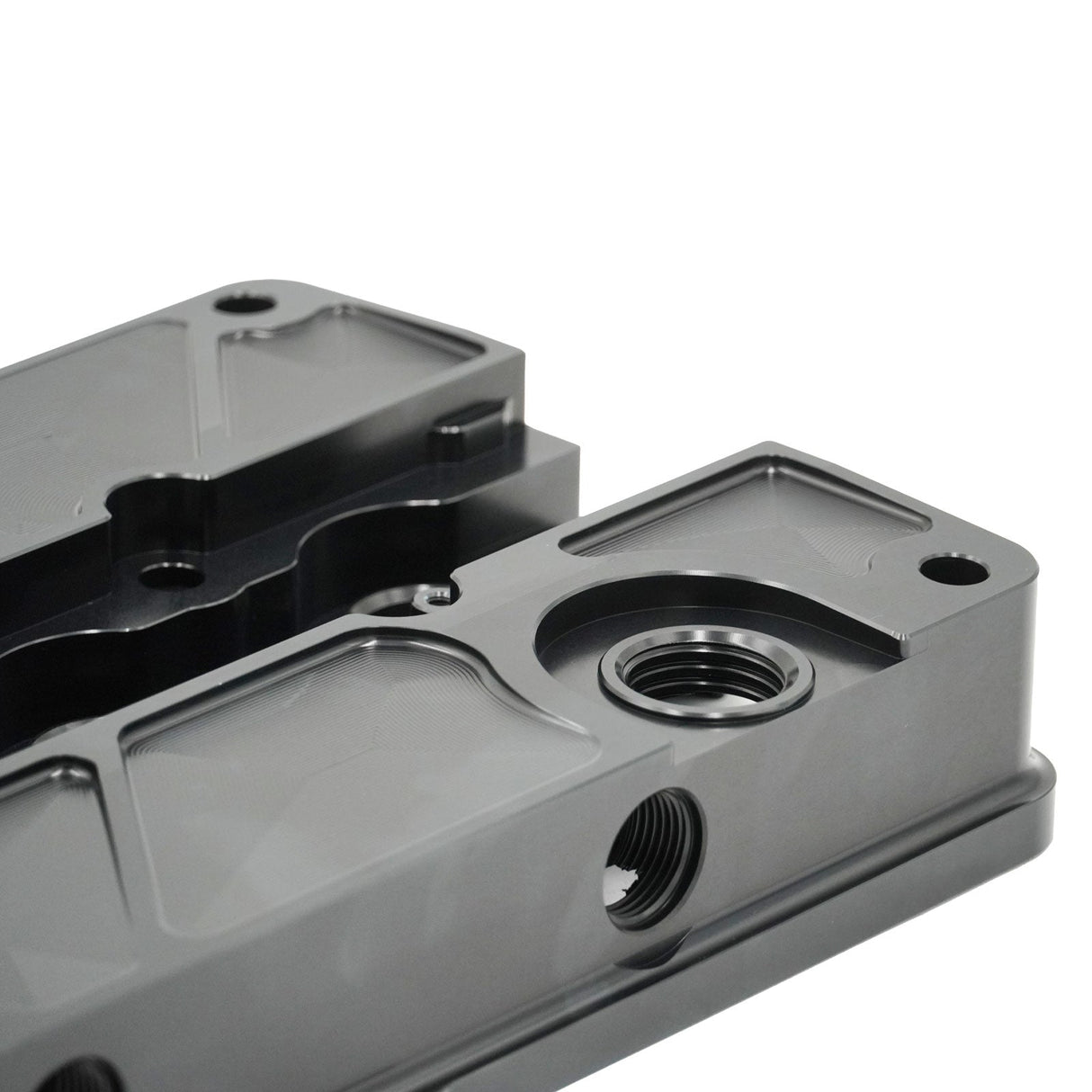 Billet B Series Vented Valve Cover Baffle B16 B18 AN10 For Honda Acura DOHC Vtec