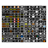 Printed Series Auxiliary Switch Labels (Upfitter) - 2018+ Jeep Wrangler / Gladiator JL / JT