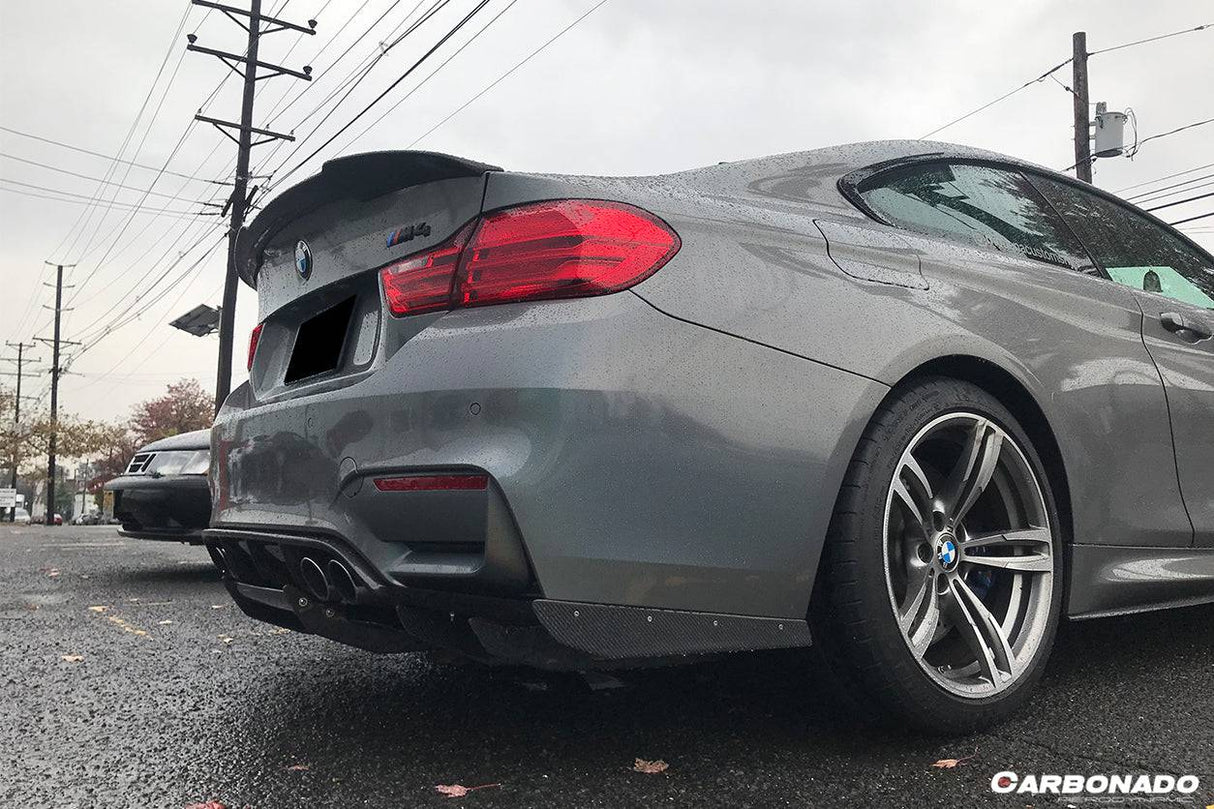 2014-2020 BMW M3 F80 M4 F82 VA Style Carbon Fiber Rear Diffuser and  Lip