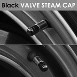 RT 162 Two Grip Round Top Valve Caps - Black