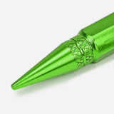 Spiked Lug Nut Style Valve Caps - 60MM Green