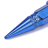 Spiked Lug Nut Style Valve Caps - 45mm Tall - Blue