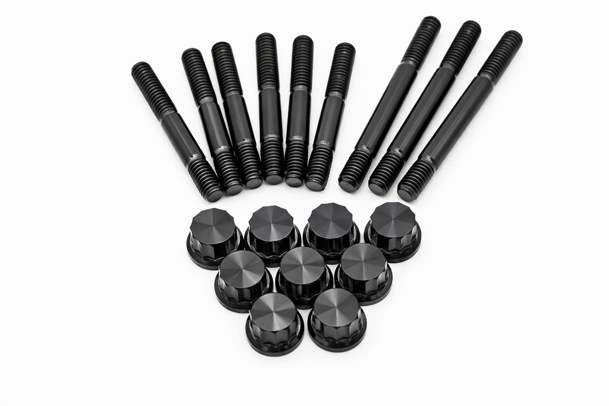 VW / AUDI 1.8T 20V Valve Cover Titanium Stud & Nut Kit 12PT – M6 –  9 pcs