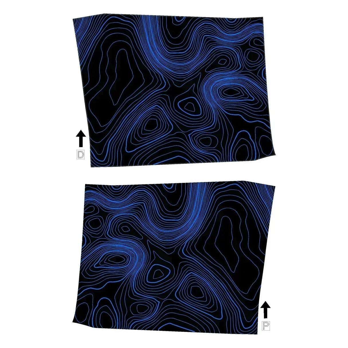 Topographic Interior Door Handle Overlays - 2024+ Land Cruiser