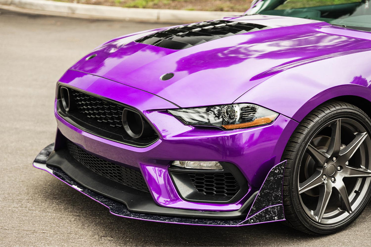 2021-2025 Ford Mustang Mach 1 LV4 Style Front Splitter - Vicrez