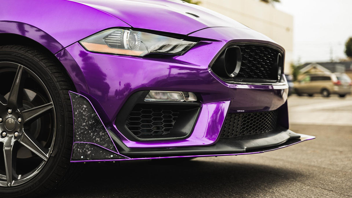 2021-2025 Ford Mustang Mach 1 LV4 Style Front Splitter - Vicrez
