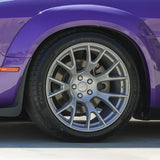 20x11 Hellcat Style Widebody Matte Silver Wheels & Tire Package - Vicrez