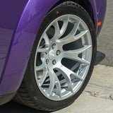 20x11 Hellcat Style Widebody Matte Silver Wheels & Tire Package - Vicrez