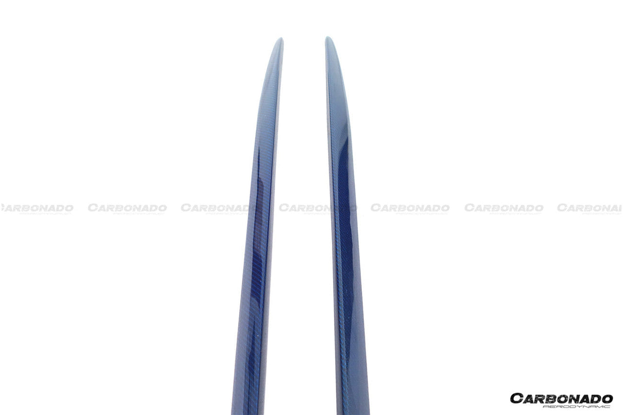 2015-2021 Mercedes Benz W205 C63 S AMG Coupe Carbon Fiber Side Skirts Extension Add On Lip