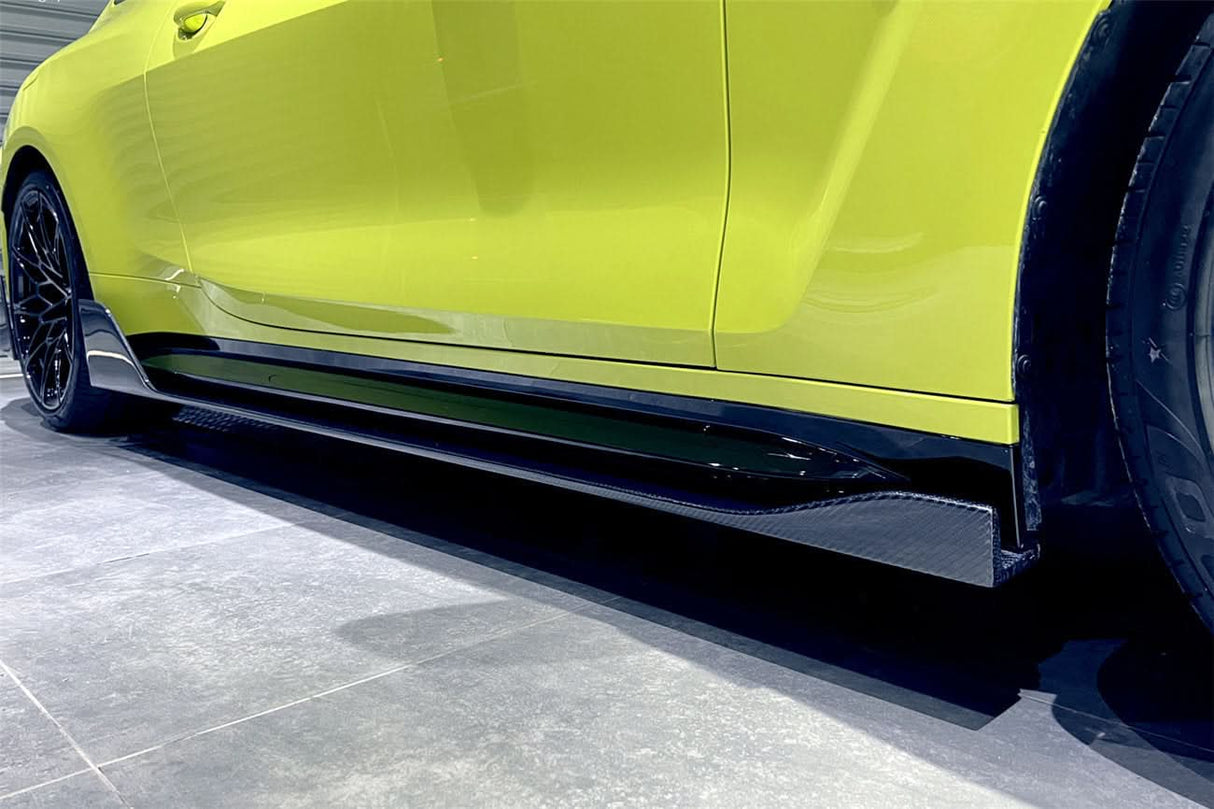 2021-UP BMW M4 G82 G83 BKSS Style Carbon Fiber Side Skirts