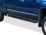 Carbon Steel Both Sides Running Board-A Series 2007-2018 Chevy Silverado/ GMC Sierra 1500 Crew Cab\ 2007-2019 Chevy Silverado/ GMC Sierra 2500 HD/3500 HD Crew Cab\ (Incl. Diesel Models With DEF Tanks\ Not for 07 Classic Model) WB03AJG1M