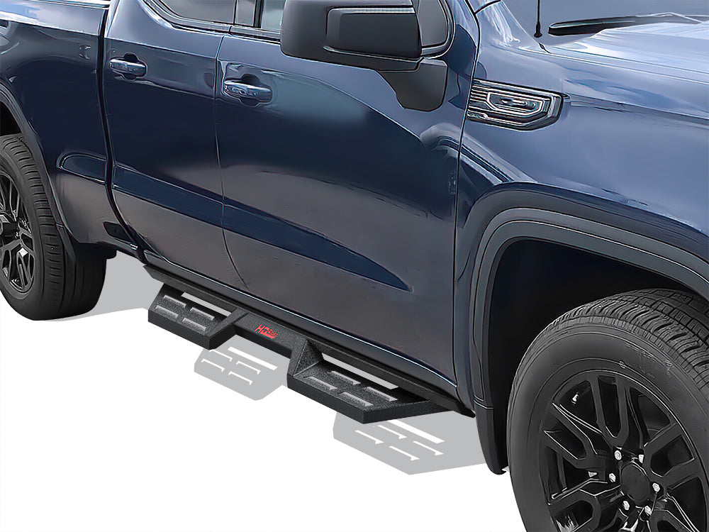 Carbon Steel Both Sides Nerf Bar DS Chevy Silverado 1500\Chevy Silverado 2500\Chevy Silverado 3500\GMC Sierra 1500\GMC Sierra 2500\GMC Sierra 3500 WB03DBI5B