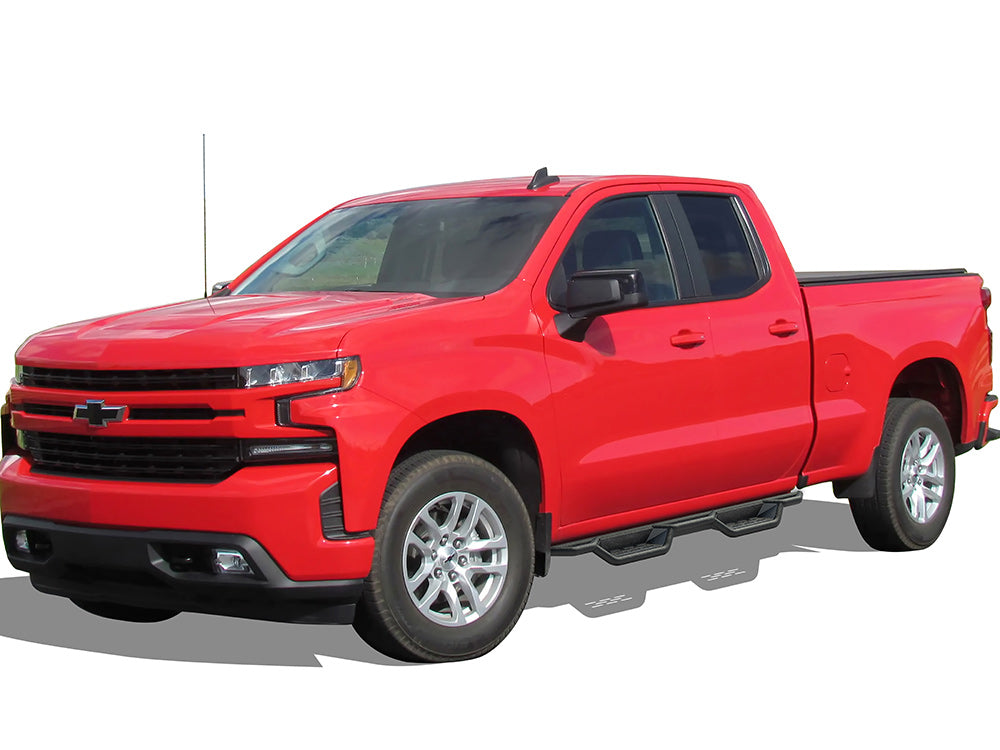 Carbon Steel Both Sides Nerf Bar Chevy Silverado 1500\Chevy Silverado 2500\Chevy Silverado 3500\GMC Sierra 1500\GMC Sierra 2500\GMC Sierra 3500 WB03NBI5B