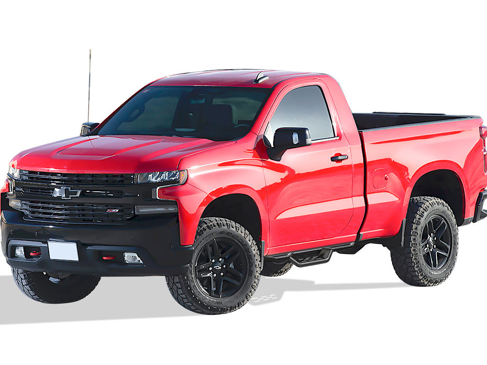 Carbon Steel Both Sides Nerf Bar Chevy Silverado 1500\Chevy Silverado 2500\Chevy Silverado 3500\GMC Sierra 1500\GMC Sierra 2500\GMC Sierra 3500 WB03NBI6B