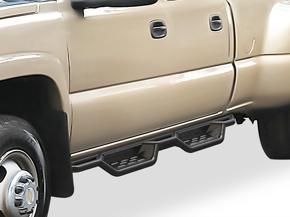 Carbon Steel Both Sides Nerf Bar 1999-2006 Chevy Silverado/GMC Sierra 1500 Crew Cab (Incl. 07 Classic)\ 2001-2006 Chevy Silverado/GMC Sierra 2500/3500 Crew Cab WB03NJJ1B