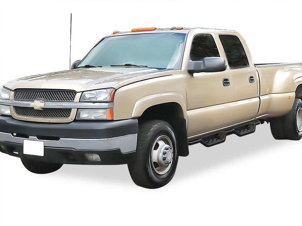 Carbon Steel Both Sides Nerf Bar 1999-2006 Chevy Silverado/GMC Sierra 1500 Crew Cab (Incl. 07 Classic)\ 2001-2006 Chevy Silverado/GMC Sierra 2500/3500 Crew Cab WB03NJJ1B