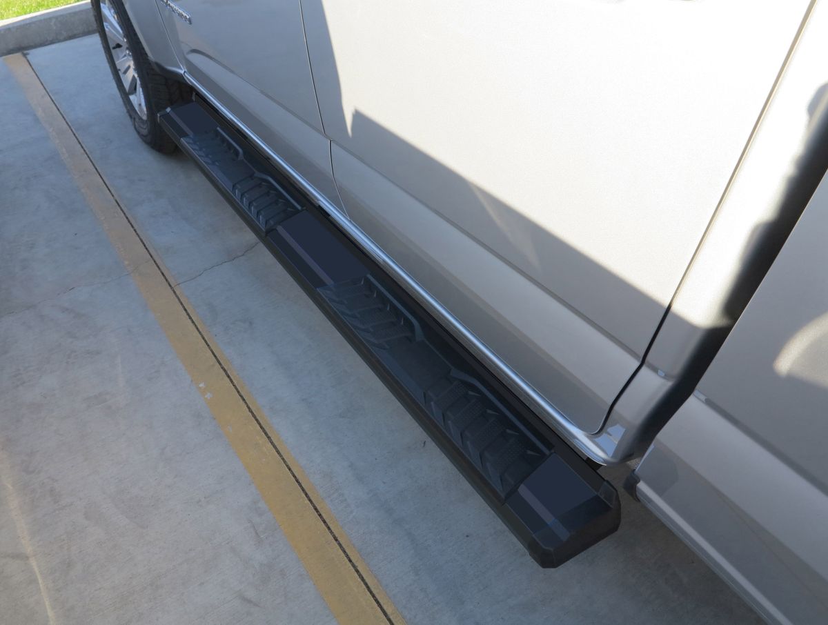 Carbon Steel + PE Step Area Both Sides Running Board-S Series 2015-2026 Chevy Colorado Crew Cab\ 2015-2026 GMC Canyon Crew Cab WB03SAI7B