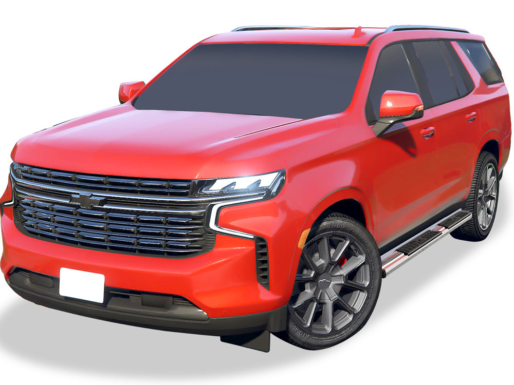 Stainless Steel + PE Step Area Both Sides Running Board-S Series 2021-2026 Chevy Suburban WB03SBB2S