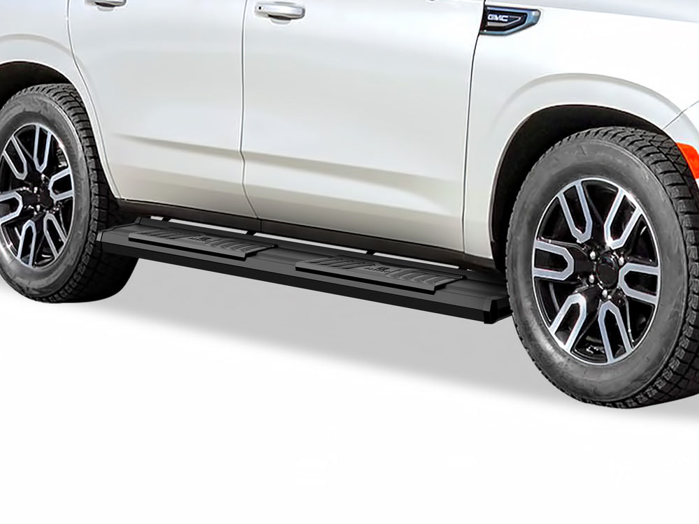 Carbon Steel + PE Step Area Both Sides Running Board-S Series 2021-2026 Chevy Tahoe\2021-2026 GMC Yukon (Excl. Yukon XL) WB03SCC1B