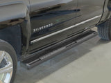 Carbon Steel + PE Step Area Both Sides Running Board-S Series 2007-2018 Chevy Silverado/ GMC Sierra 1500 Crew Cab\ 2007-2019 Chevy Silverado/ GMC Sierra 2500 HD/3500 HD Crew Cab\ (Incl. Diesel Models With DEF Tanks\ Not for 2007 Classic Model) WB03SJG1B