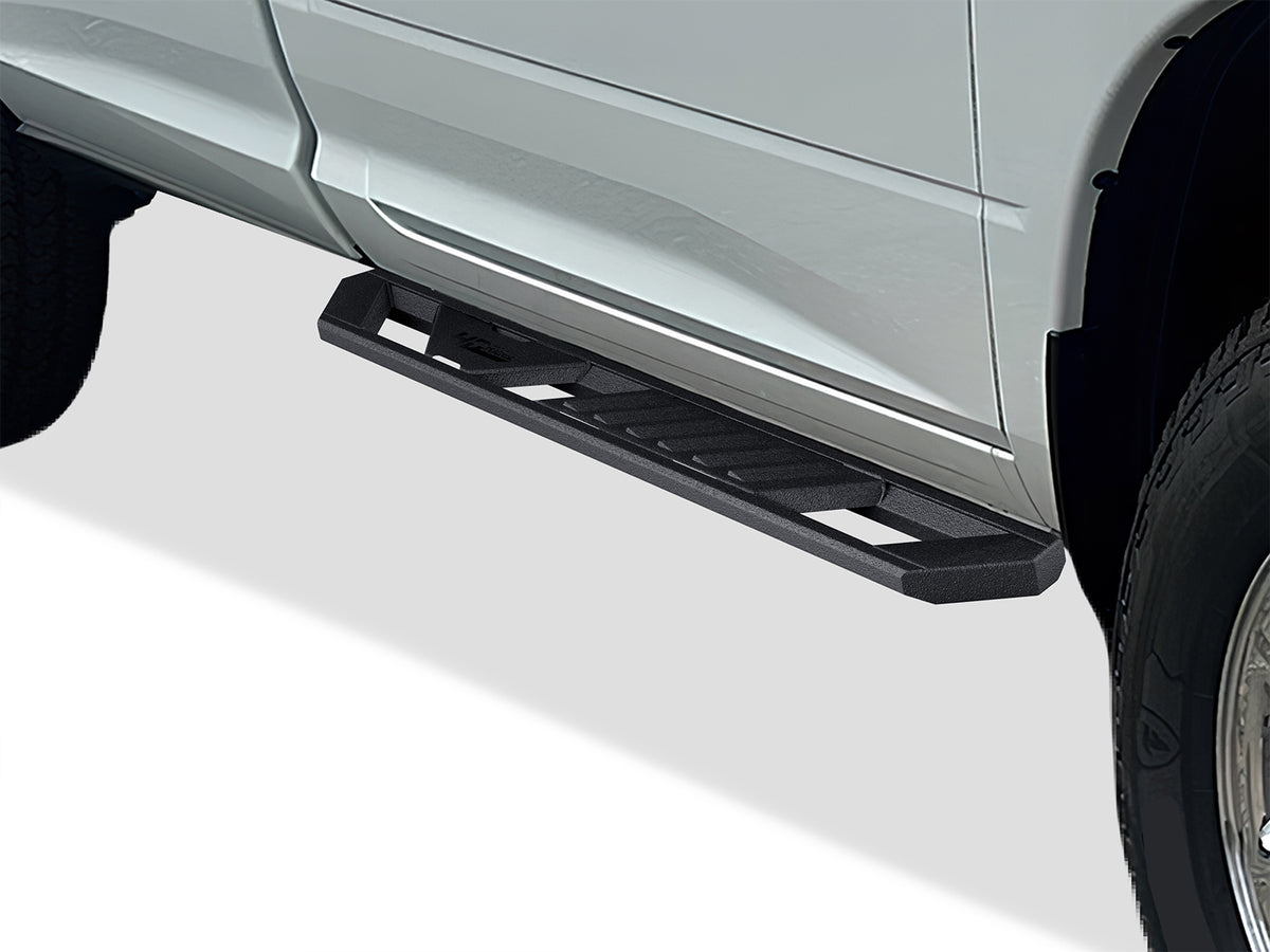 Carbon Steel Both Sides Running Board-A Series 2009-2018 Dodge Ram 1500 Regular Cab (Incl. 2019-2024 Ram 1500 Classic)\2010-2026 Ram 2500/3500/4500/5500 Regular Cab (Incl. Chassis Cab Diesel Models) WB04AAG8M