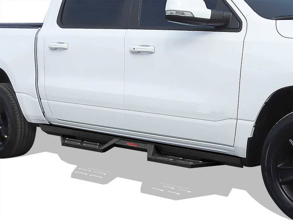 Carbon Steel Both Sides Nerf Bar DS 2009-2018 Dodge Ram 1500 Crew Cab (Incl. 2019-2024 Ram 1500 Classic)\ 2010-2026 Dodge RAM 2500/3500/4500/5500 Crew Cab\ (Excl. Chassis Cab With Diesel Models) WB04DBJ8B